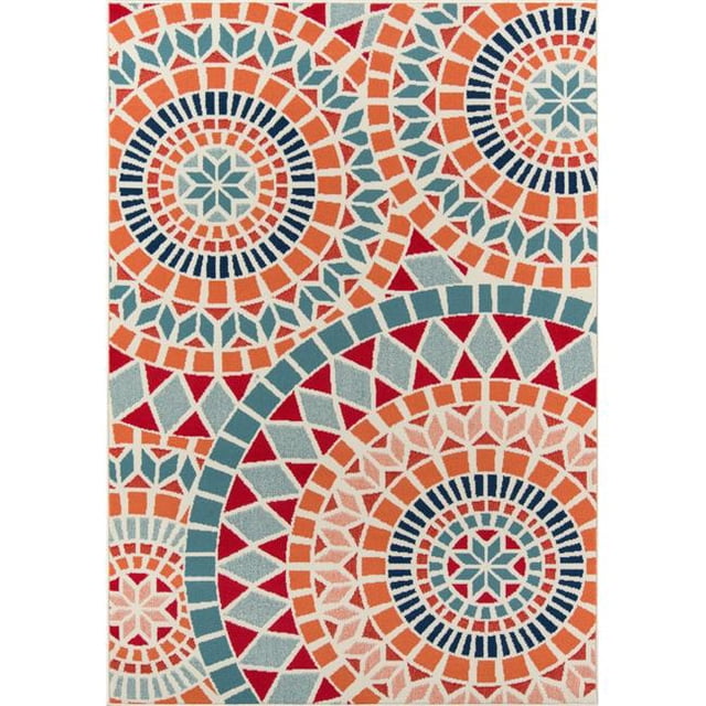 Momeni BAJA0BAJ24MTI2376 2 ft. 3 in. x 7 ft. 6 in. Baja24 Runner Rug - Multi Color