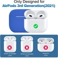 thumbnail image 2 of GFDYREE AirPods 3 Case, Protective Silicone Cover for AirPods 3rd Generation Case 2021, Wireless Charging - Blue, 2 of 7