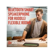 Poly - Sync 40 Smart -Speakerphone (Plantronics) - Flexible Work Spaces - Connect to PC/Mac via Combined USB-A/USB-C -Cable and Smartphones via -Bluetooth - Works with Teams, Zoom & more
