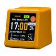 thumbnail image 1 of Binwennn WiFi Desk Weather Clock Multifunctional Clock With Stylish Design For Home & Vintage Kitchen Timer 1 Minute Sand Timers for Classroom Kitchen Timer Cute Water Timer Shot Timer Pocket Pro, 1 of 7