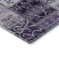 thumbnail image 4 of Addison Rugs Mayfield Washable Transitional Panel Purple Round Rug, 8' x 8', 4 of 5