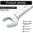 thumbnail image 2 of Jinsinto 32mm Ratchet Wrench Combination Wrenches Set Metric MM Gear Box Open End, 2 of 5