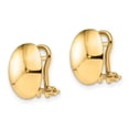 thumbnail image 2 of Primal Gold 14 Karat Yellow Gold Polished Omega Back Earrings, 2 of 2