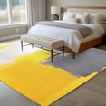 thumbnail image 4 of 8'x10' Area Rugs, Yellow Grey Indoor Outdoor Area Rug for Living Room Bedroom, Abstract Oil Painted Modern Geometric Washable Bathroom Rugs Kitchen Floor Carpet Mats Home Decor Aesthetic, 4 of 8