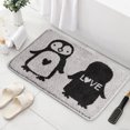thumbnail image 5 of 1PCS Runner Rug Faux Carpet Bathroom Floor Mats Door Carpet Washable Fast Dry Area Rug for Bedroom Doorway Toilet Doormat, 5 of 5