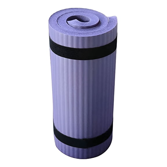 BESTSKY NBR Yoga Mat with Carry Strap, Non Slip Exercise & Fitness Pad for Pilates, Purple