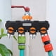 thumbnail image 4 of Divisor de manguera de jardín de 4 vías con 4 válvulas, conector de colector de agua de manguera resistente de 3/4 pulgadas para adaptador de grifo exterior, 4 of 4
