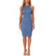 thumbnail image 1 of INSPIRE CHIC Vestido Elegante de Encaje para Mujeres con Cuello Halter Sin Mangas Cuerpo Ajustado Cóctel Sheath Midi Gris Azul M, 1 of 5