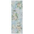 thumbnail image 6 of SAFAVIEH Barbados Cedric Floral Indoor/Outdoor Area Rug, Light Blue/Green, 8' x 10'5", 6 of 6