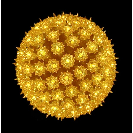 7 5 quot yellow lighted gold hanging starlight sphere ball 7 5 quot yellow lighted gold hanging starlight sphere ball
