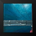 thumbnail image 2 of Atelier B Art Studio 12x12 Black Modern Framed Museum Art Print Titled - OVERHEAD VIEW OF TRAFFIC ON THE GOLDEN GATE, 2 of 5
