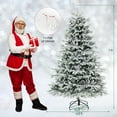 thumbnail image 3 of Costway 7 FT Pre-Lit Christmas Tree Snow Flocked Hinged Xmas Decoration with 450 Lights, 3 of 12