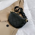 thumbnail image 4 of Bolso de pecho para mujer, Bolso de hombro de PU de diseñador de lujo para viajes de oficina (negro), 4 of 8