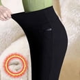 thumbnail image 1 of Pantalones de otoño e invierno para niñas gorditas de mediana edad y mayores con forro polar o sin forro polar, leggings de cintura alta para mujer, pantalones pitillo elásticos para madres, 1 of 1