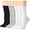 B-Black/Grey/White, variant on Loritta 7 Pairs Ruffle Socks Womens Crew Socks Casual Cute Frilly Cotton Socks for Women Soft