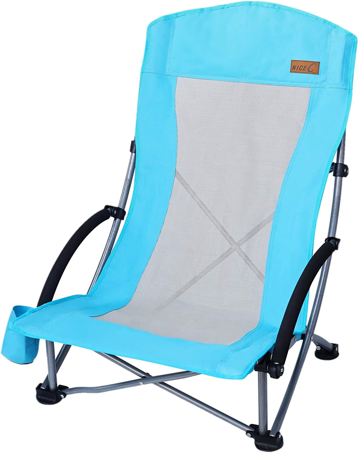 Outdoor Folding Chairs Stool Lightweight Camping Beach Fishing Picnic BBQ 1 Set 