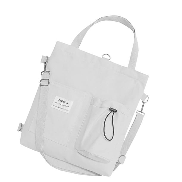 Qarigey Bolso bandolera para mujer, bandolera de hombro ajustable de gran capacidad, monedero de almacenamiento con bolsillos con portabotellas Bolsas de mensajero y de hombro Weiß Qarigey AP010307-02