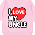 thumbnail image 3 of Inktastic I Love My Uncle Toddler Sweatshirt, 3 of 4