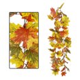 thumbnail image 2 of Monstrate 180cm Otoño artificial Hojas de arce Guirnalda Planta colgante Decoración de Navidad Decoración No.03, 2 of 6