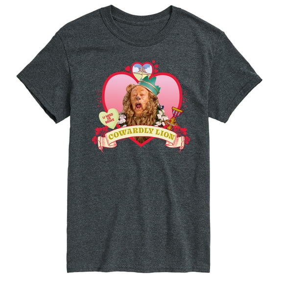 Wizard of Oz - Heart Cowardly Lion - Men's Short Sleeve Graphic T-Shirt