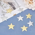 thumbnail image 3 of 20 colgantes de estrella de 2 colores con forma de estrella, de latón, para estampar, 3 of 6