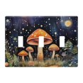 thumbnail image 3 of 2 Gang Switch Covers Magic Mushrooms Print Light Wall Plate Home Faceplate Switch Plates 4.56”x4.48”, 3 of 8