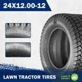 thumbnail image 2 of MaxAuto Lawn Turf Tires 24x12-12 24x12.00-12 4Ply P332 Tubeless, Set of 4, 2 of 5