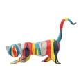 thumbnail image 3 of Coloful gato estatuilla escultura resina sanía pequeña sala ornamento decoración Gloria Figurilla gato, 3 of 9