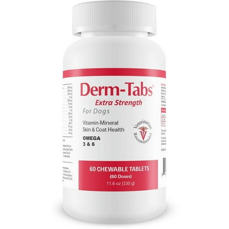 UPC: 0814087005335 | Derm-Tabs Regular Strength for Dogs  60 Tablets