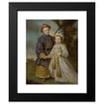 thumbnail image 2 of Tilly Kettle 20x24 Black Modern Framed Museum Art Print Titled - Portrait of Two Children In&nbsp;Eastern Costumes, 2 of 5