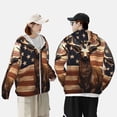 thumbnail image 4 of Lsque Deer American Flag Vintage UPF 50+ Lightweight Sun Protection Men's Women's Long Sleeve Shirt, Hoodie Performance -Large, 4 of 9