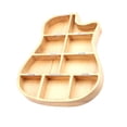 thumbnail image 1 of Caja de madera para púas de guitarra, 9 compartimentos, colecciones de joyeros, artesanía, resistente, multiusos, organizador de artículos pequeños, 1 of 9