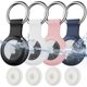 thumbnail image 1 of 4 Pack IPX8 Waterproof AirTag Keychain，with Soft Silicone Holder Case Key Ring，Lightweight, Anti-Scratch, Easy Installation, Full-Body Shockproof Air Tag Holder for Luggage,Keys, Dog Collar etc., 1 of 5