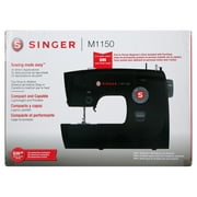 ماكينة خياطة ميكانيكية Singer M1150 مزودة بـ 45 غرزة، وإضاءة Led وفتحة زر بخطوة واحدة | الاختيار الذكي للإهداء (أسود)