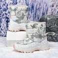 thumbnail image 4 of Fashion Autumn Children Girls Sports Shoes Flat Thick Bottom Non Easy To Wear PU Upper Comfortable Snow Boots Girls Boots White 5 Years-5.5 Years, 4 of 9
