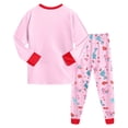 thumbnail image 5 of Hessimy Toddler Boys Girls Spring Summer 2Pcs Long Sleeve Sweatshirt Elastic Waist Pants Sweatsuit, Pullover Casual Set(Light Pink,7-8 Years), 5 of 7