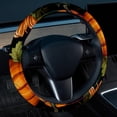 thumbnail image 2 of Thanksgiving Pumpkin Car Wheel Cover: 14.5 Inch Printing PVC Leather Auto Accessories Steering Wheel Covers, 2 of 6