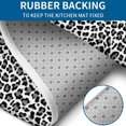 thumbnail image 4 of Black Leopard Print Bathroom Rugs Sets 3 Piece,Toilet Cover Set,Absorbent Non Slip Bathroom Mats Sets with U-Shaped Contour Rug Toilet Rug Set, 4 of 5