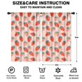 thumbnail image 2 of Blackout Kids Curtains,Pink Strawberry Plants Fruit Childrens Insulated Curtains Set Of 2,Bedroom Essentials,Toddler Room Decor 52x84in(132x213cm), 2 of 4