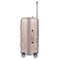 thumbnail image 3 of Jessica Simpson Jewel Plaid 24-Inch Expandable Upright Softside Luggage Silver (Gold), 3 of 5