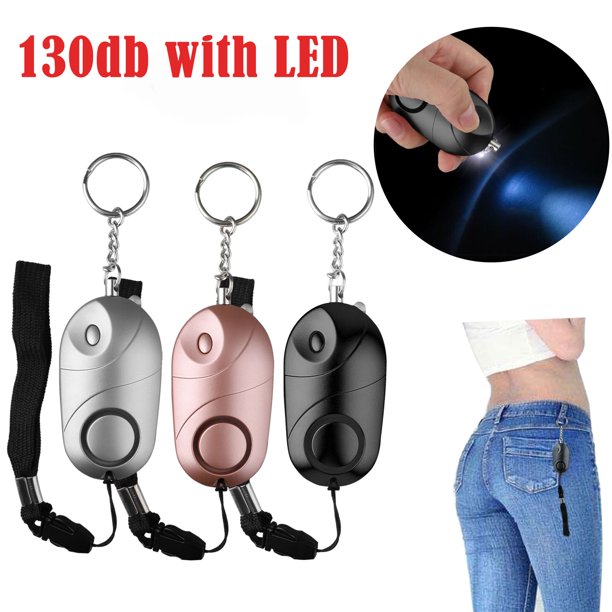 EEEkit 130db Personal Security Alarm Keychain with LED Light, Safesound