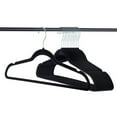 thumbnail image 2 of Colgador de ropa antideslizante multifuncional resistente a pliegues para adultos con revestimiento Abanopi Negro, 2 of 7