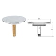 thumbnail image 2 of Tapón para bañera de 72 mm, tapones para bañera, tapón para fregadero, desagüe para bañera, tapón de drenaje para bañera con junta de repuesto, apto para bañera, inoxidable e impermeable, 2 of 5