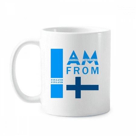 

I Am From Finland Art Deco Fashion Mug Pottery Cerac Coffee Porcelain Cup Tableware