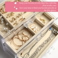 thumbnail image 5 of LotFancy Acrylic Jewelry Organizer, Jewelry Storage Case, 3 Drawers, 5 of 8