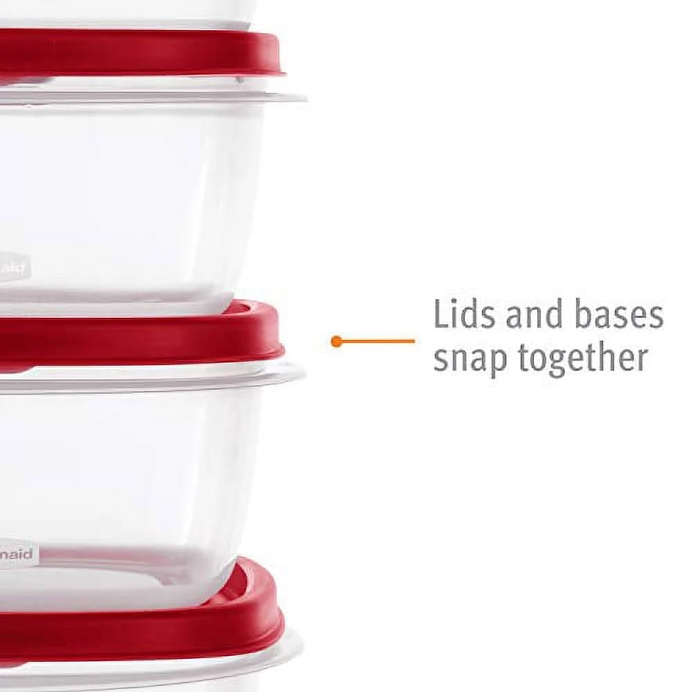 (3 pack) Rubbermaid Clear Food Storage Container 1 pk 5 cups