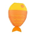 thumbnail image 2 of Dualoai Fish Shaped Hanging Paper Lantern Cute Handmade Kids Room Decor for Festival Yellow, 2 of 9