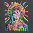 thumbnail image 6 of Wild Bobby Rainbow Painted Mother Mary Dean Russo Design Inspirational/Christian Women Graphic Tee, Charcoal, XX-Large, 6 of 6