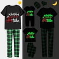 thumbnail image 1 of Pijama familiar a juego de Navidad, luminoso, brillante, con mi tubo, negro, corto, 1 of 4