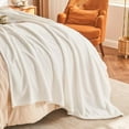 thumbnail image 3 of EMME Fluffy Soft Blanket Queen Size - 80"*90" Cream Soft Fluffy Warm Bed Blankets Bed, Camping, Picnic, Travel Lightweight Blanket, 3 of 6